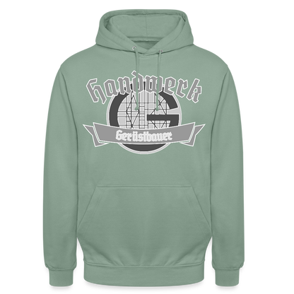 Unisex Hoodie "Gerüstbauer" Graugrün Unisex Hoodie