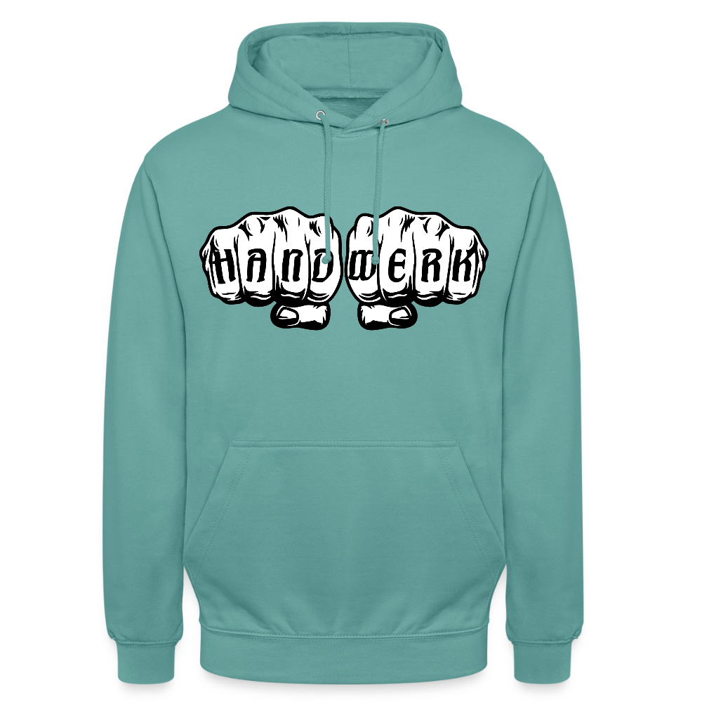 Unisex Hoodie "Handwerk" Pastelltürkis Unisex Hoodie
