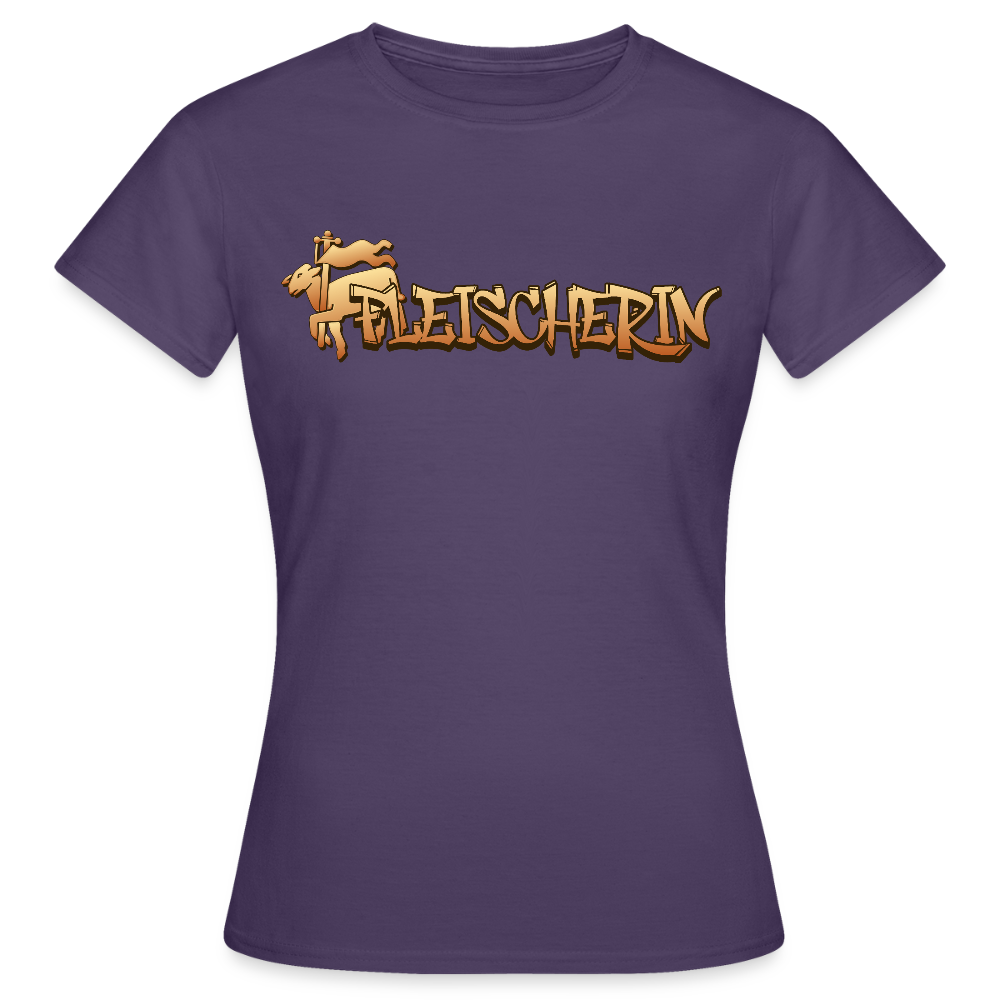 Frauen T-Shirt "Fleischerin" Dunkellila Frauen T-Shirt