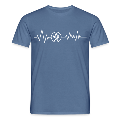 Unisex T-Shirt "Heizungsbauer" Taubenblau Männer T-Shirt