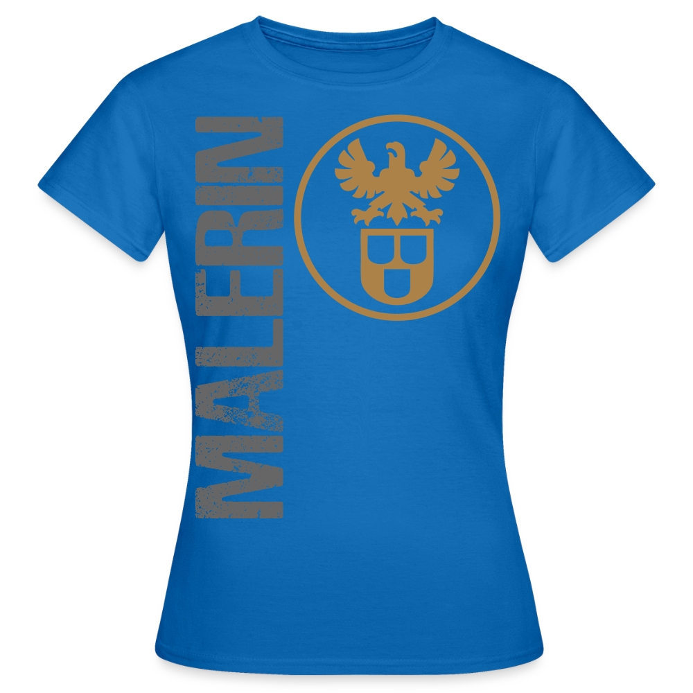 Frauen T-Shirt "Malerin" Royalblau Frauen T-Shirt