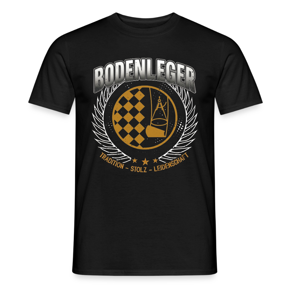 Unisex Tradition Bodenleger T-Shirt von Spreadconnect, weiß mit Druck, zeigt das Logo und einen klassischen Schnitt.