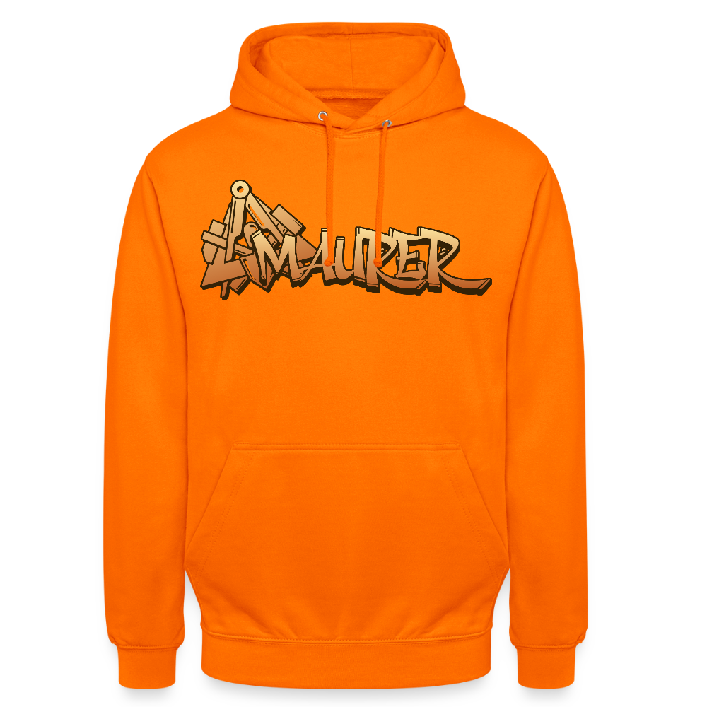 Unisex Hoodie "Maurer" Orange Unisex Hoodie