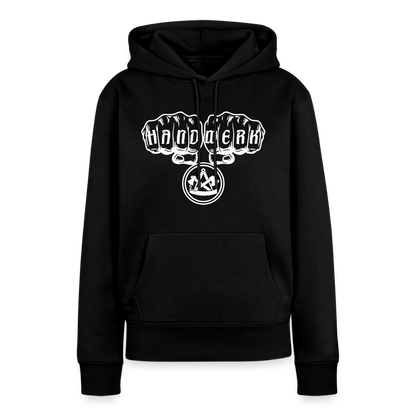 Frauen Premium Hoodie "Zimmermann" - Schwarz