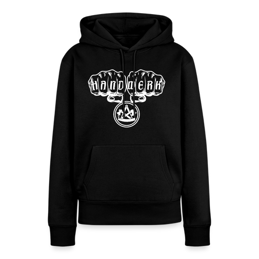 Frauen Premium Hoodie "Zimmermann" - Schwarz