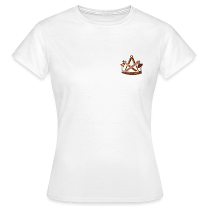 Frauen T-Shirt "Zimmermann" (beidseitig bedruckt) - Weiß