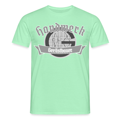Unisex T-Shirt "Gerüstbauer" Mintgrün Männer T-Shirt
