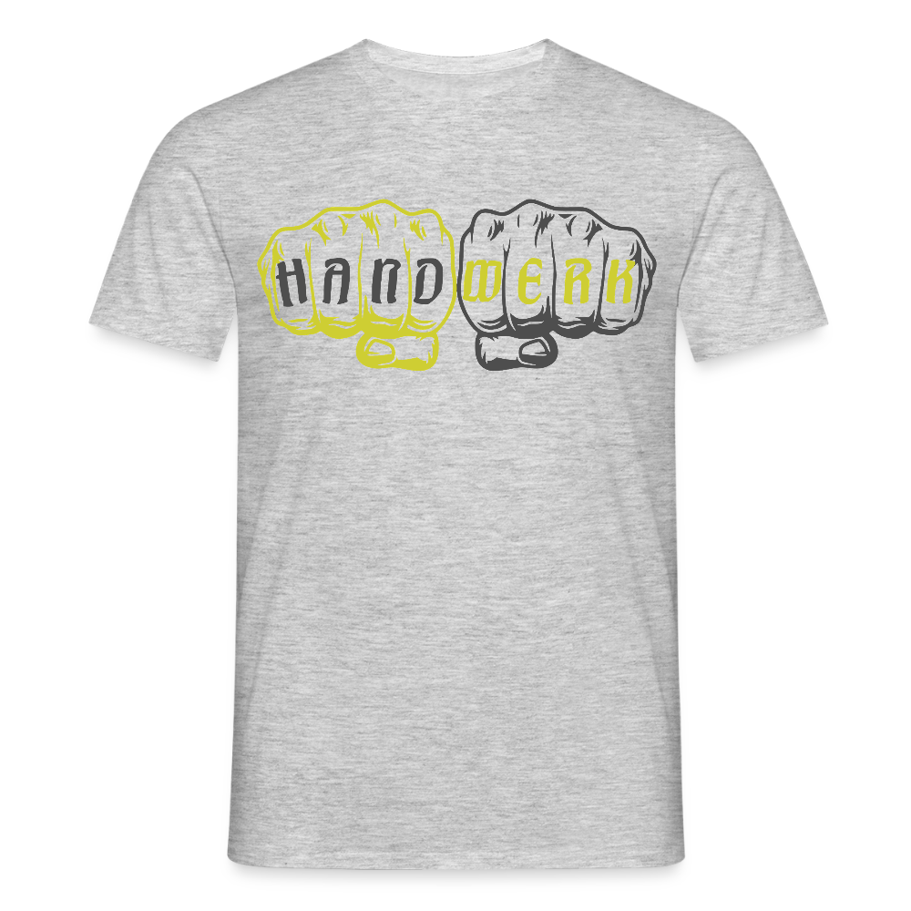 Unisex T-Shirt "Handwerk" Grau meliert Männer T-Shirt