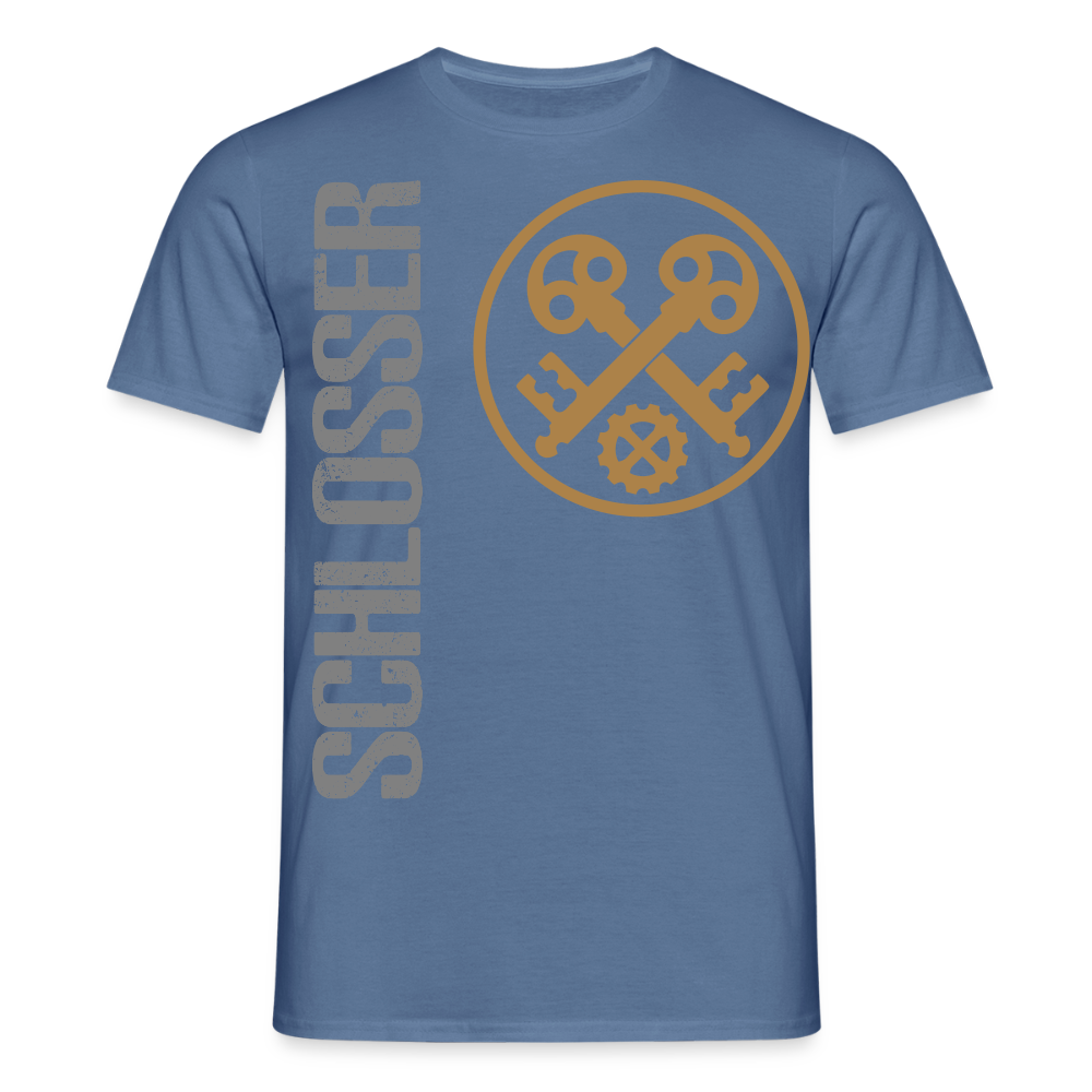 Unisex T-Shirt "Schlosser" Taubenblau Männer T-Shirt