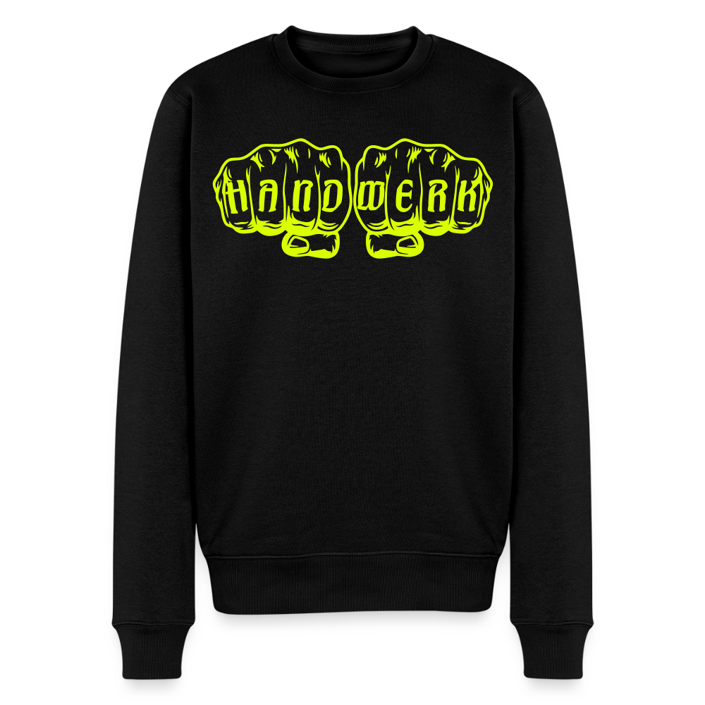Unisex Premium Pullover "Drechsler" neongelb Schwarz Männer Premium Pullover