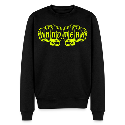 Unisex Premium Pullover "Drechsler" neongelb Schwarz Männer Premium Pullover