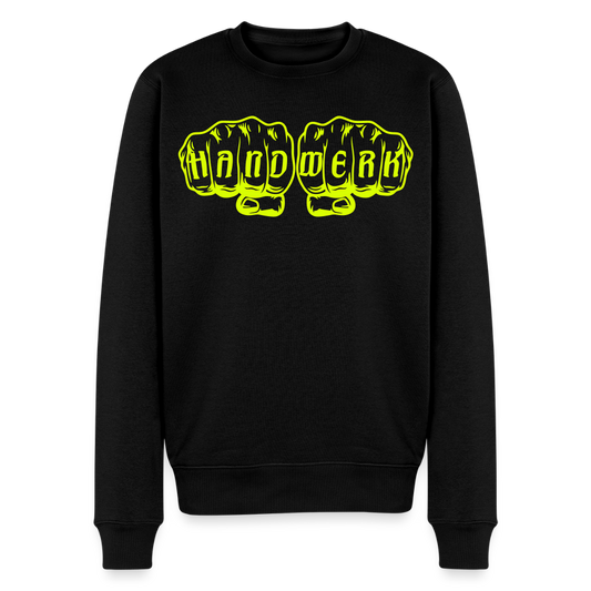 Unisex Premium Pullover "Drechsler" neongelb Schwarz Männer Premium Pullover