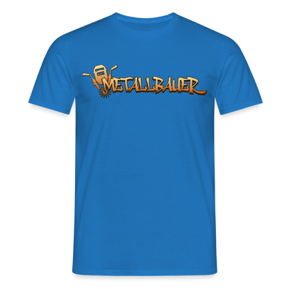Unisex T-Shirt "Metallbauer" Royalblau Männer T-Shirt