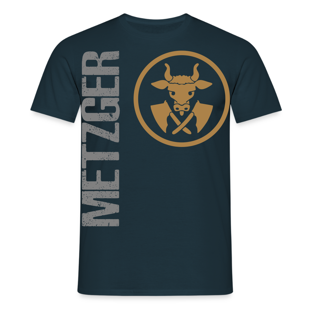 Unisex T-Shirt "Metzger" Navy Männer T-Shirt
