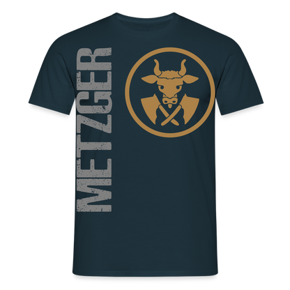Unisex T-Shirt "Metzger" Navy Männer T-Shirt