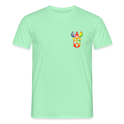 Unisex T-Shirt "Maler" (beidseitig bedruckt) - Mintgrün
