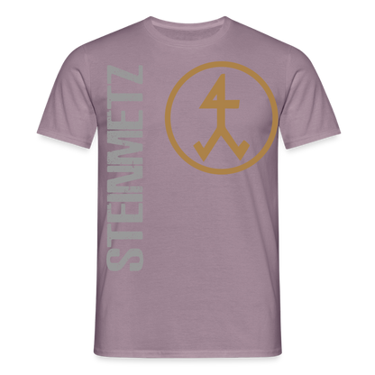 Unisex T-Shirt "Steinmetz" Lilagrau Männer T-Shirt