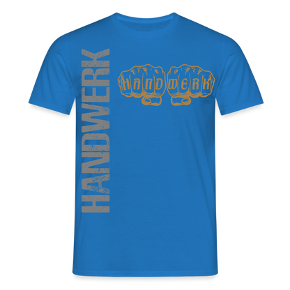 Unisex T-Shirt "Handwerk24" Royalblau Männer T-Shirt