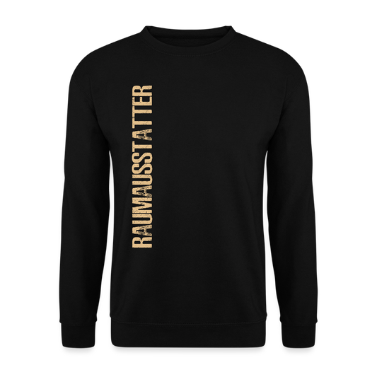 Unisex Pullover "Raumausstatter" - Schwarz