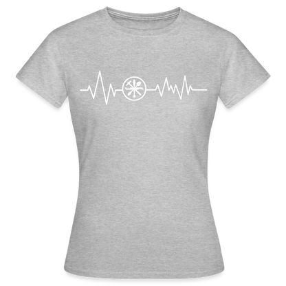 Frauen T-Shirt "Glaser" Grau meliert Frauen T-Shirt