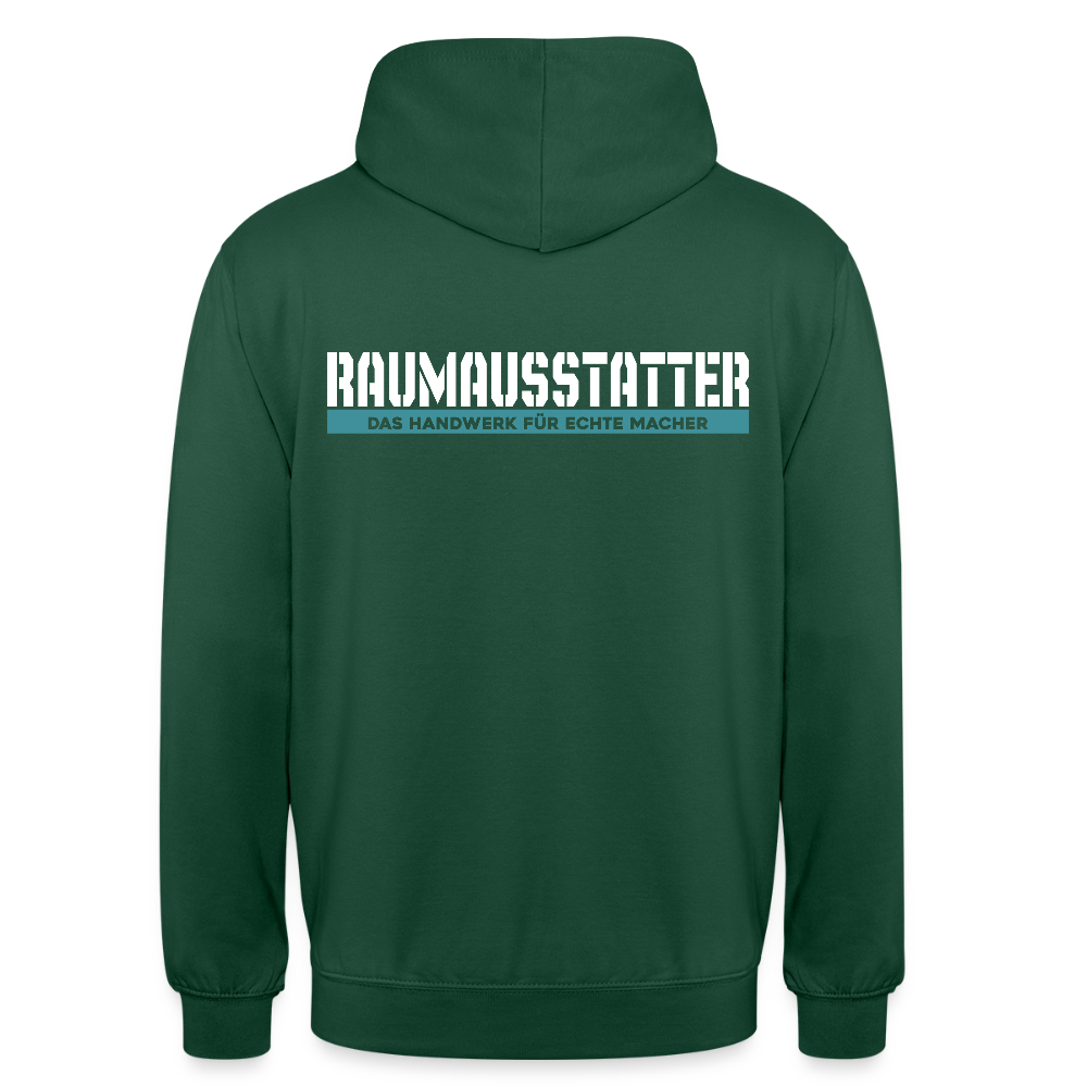 Unisex Hoodie HW-300 | MACHER "Raumausstatter" Flaschengrün Unisex Hoodie {{ color }}