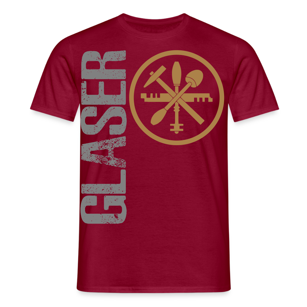Unisex T-Shirt "Glaser" Ziegelrot Männer T-Shirt