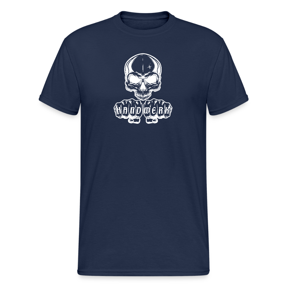 Unisex Heavy T-Shirt "Skull" Navy Männer Gildan Heavy T-Shirt