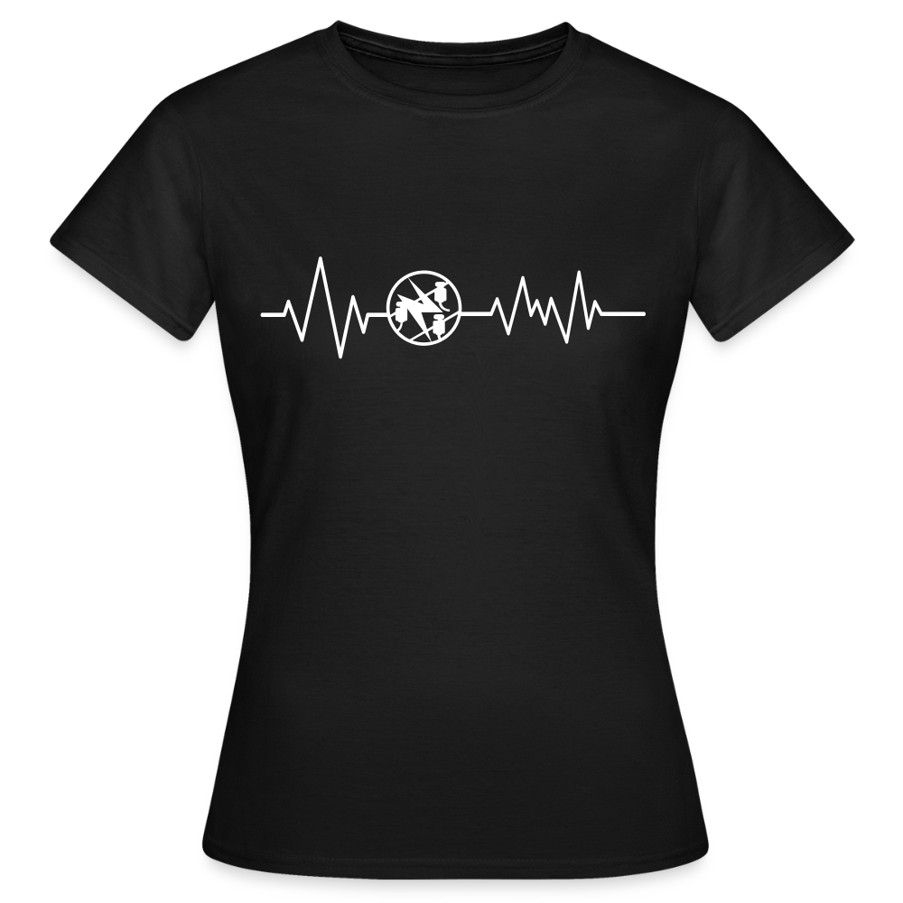 Frauen T-Shirt "Elektriker" Schwarz Frauen T-Shirt