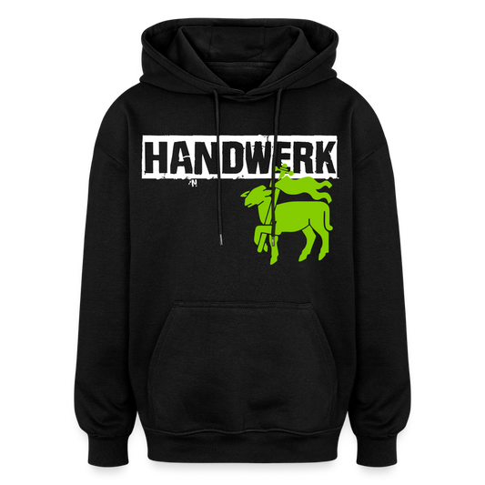 Oversized Unisex Hoodie "Fleischer" Schwarz Oversized Unisex Hoodie