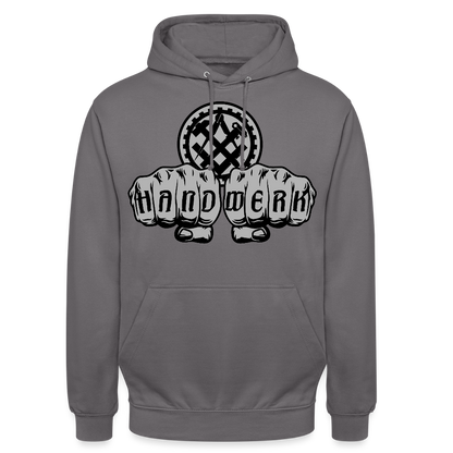 Unisex Hoodie "Mechaniker" Mittelgrau Unisex Hoodie