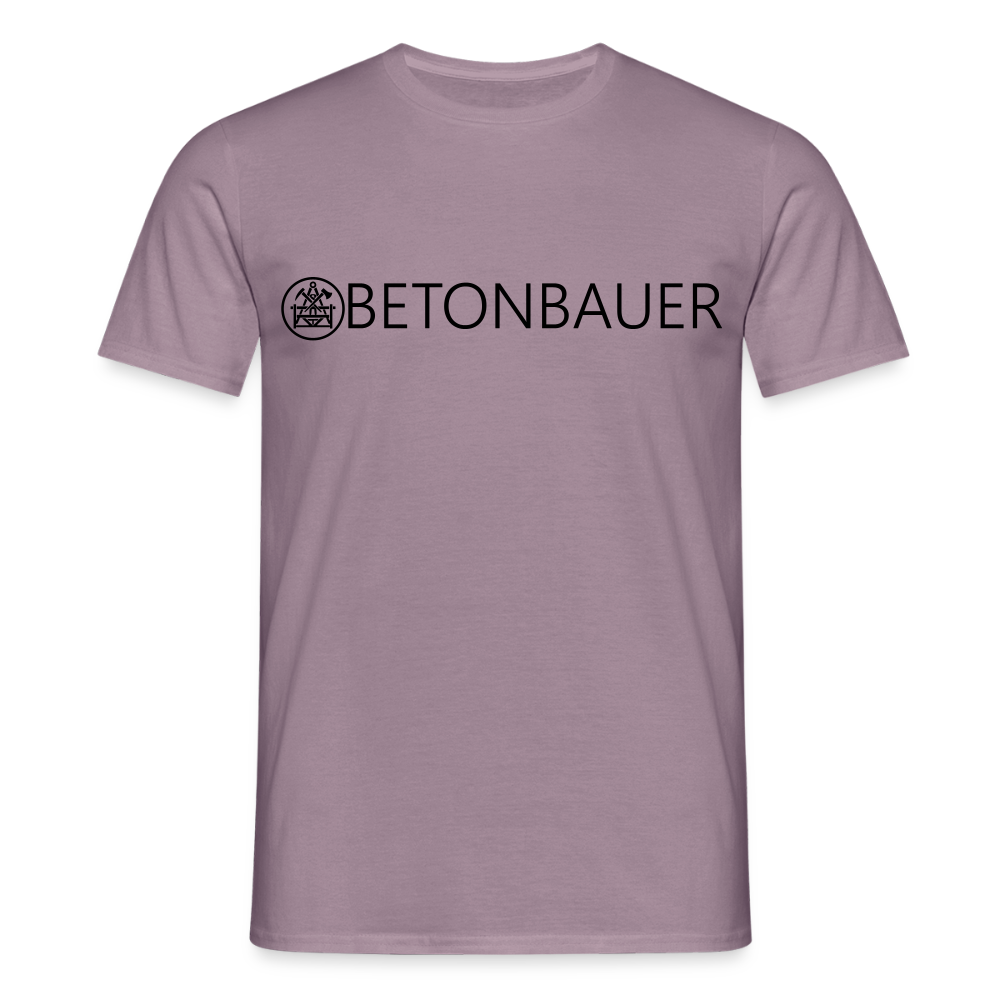Unisex T-Shirt "Betonbauer" Lilagrau Männer T-Shirt