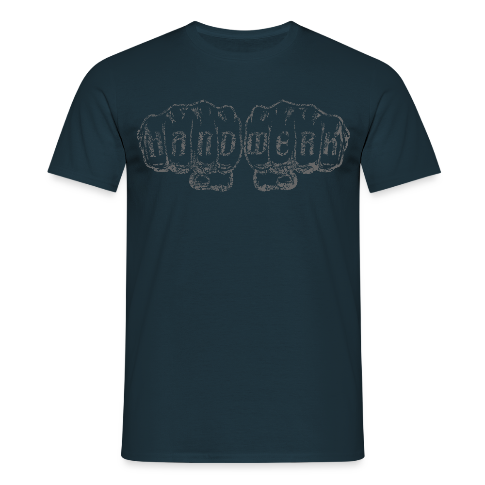 Unisex T-Shirt "Handwerk" Navy Männer T-Shirt