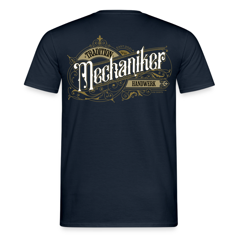 Unisex Mechaniker-Nostalgie T-Shirt von Spreadconnect, Männer T-Shirt mit vintage Design und Mechaniker-Motiv, bequem und stylisch