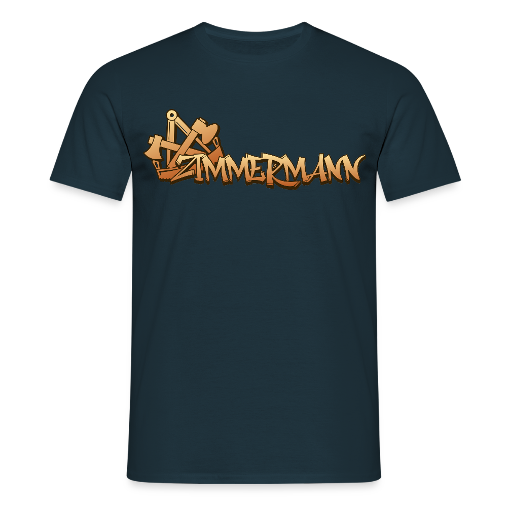 Unisex T-Shirt "Zimmermann" Navy Männer T-Shirt