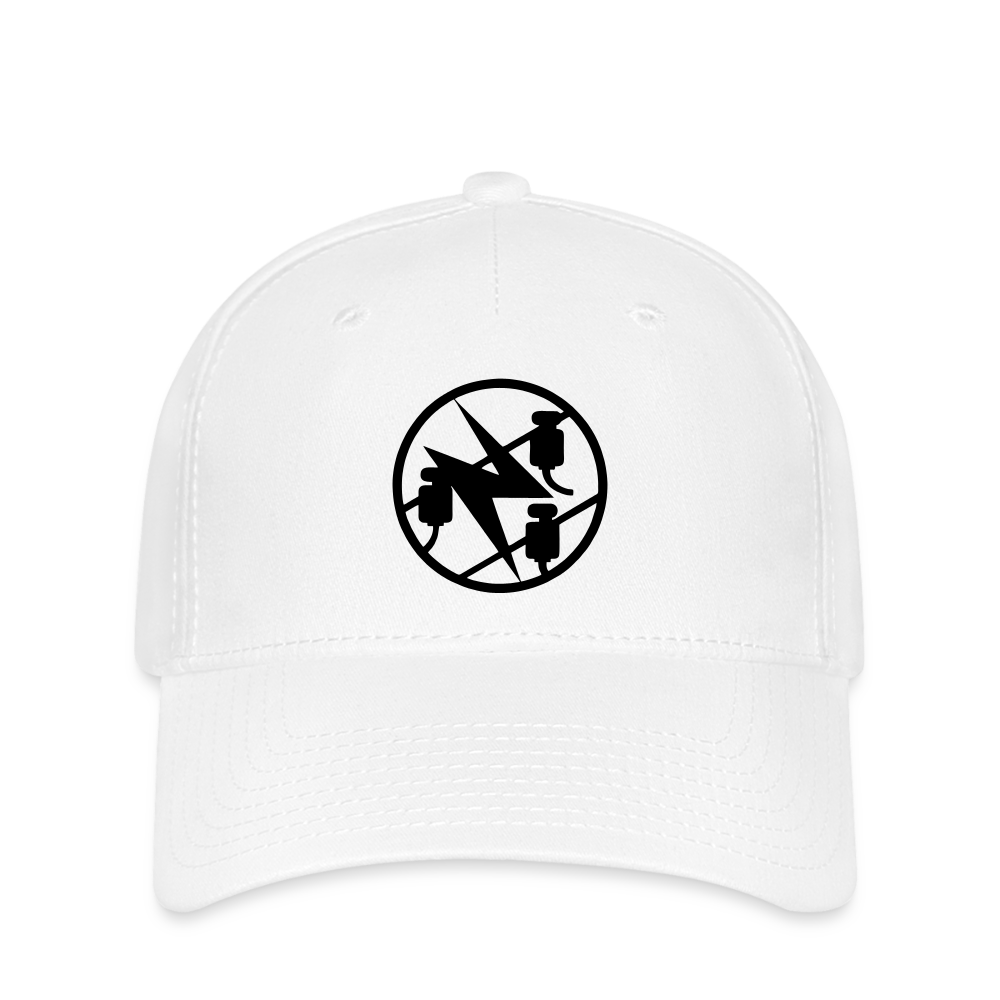 Flexfit Cap "Elektriker" Weiß Flexfit Cap