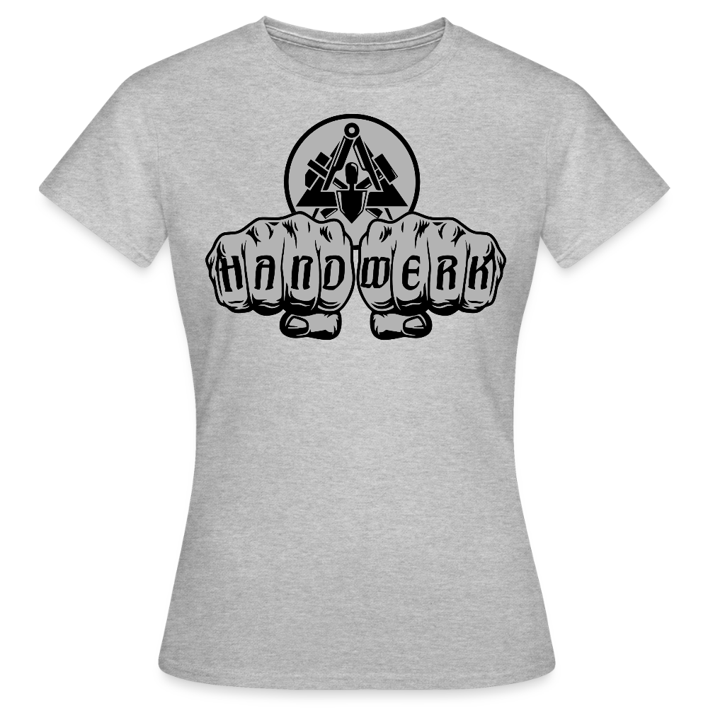 Frauen T-Shirt "Maurer" Grau meliert Frauen T-Shirt