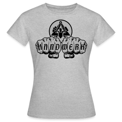 Frauen T-Shirt "Maurer" Grau meliert Frauen T-Shirt