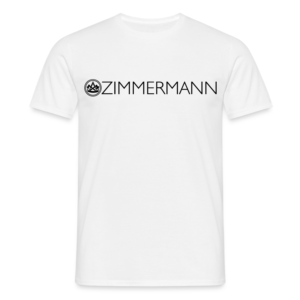 Unisex T-Shirt "Zimmermann" Weiß Männer T-Shirt