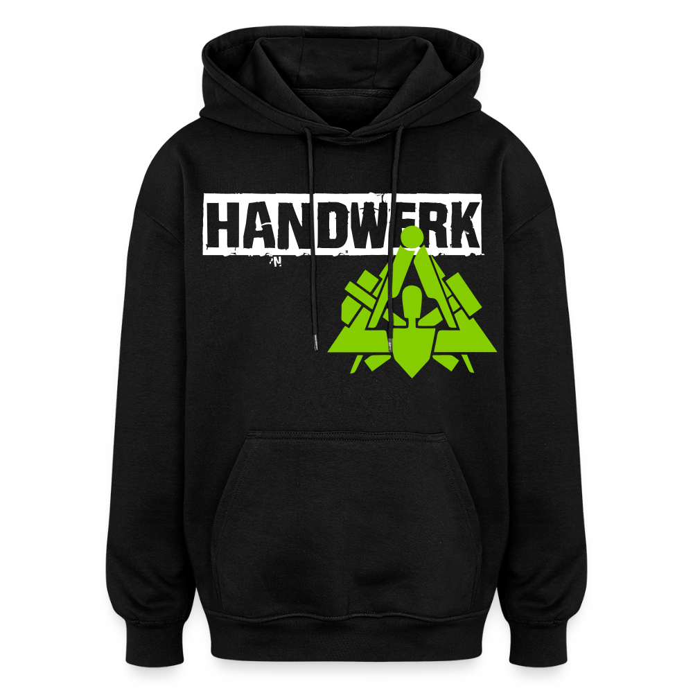 Oversized Unisex Hoodie "Maurer" Schwarz Oversized Unisex Hoodie