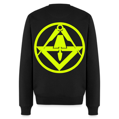 Unisex Premium Pullover "Stuckateur" neongelb Schwarz Männer Premium Pullover