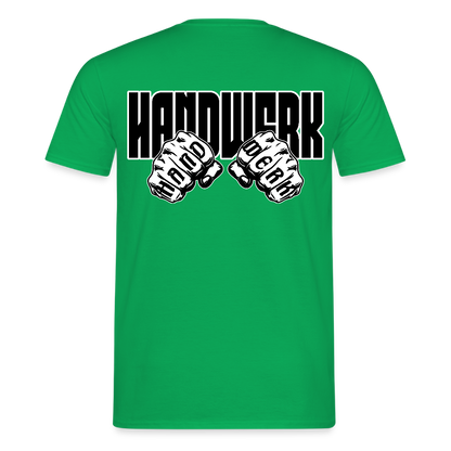 Unisex T-Shirt "Handwerk" (beidseitig bedruckt) Kelly Green Männer T-Shirt