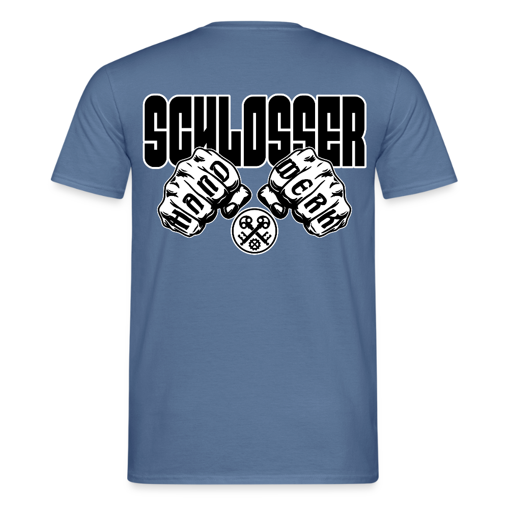 Unisex T-Shirt "Schlosser" Taubenblau Männer T-Shirt