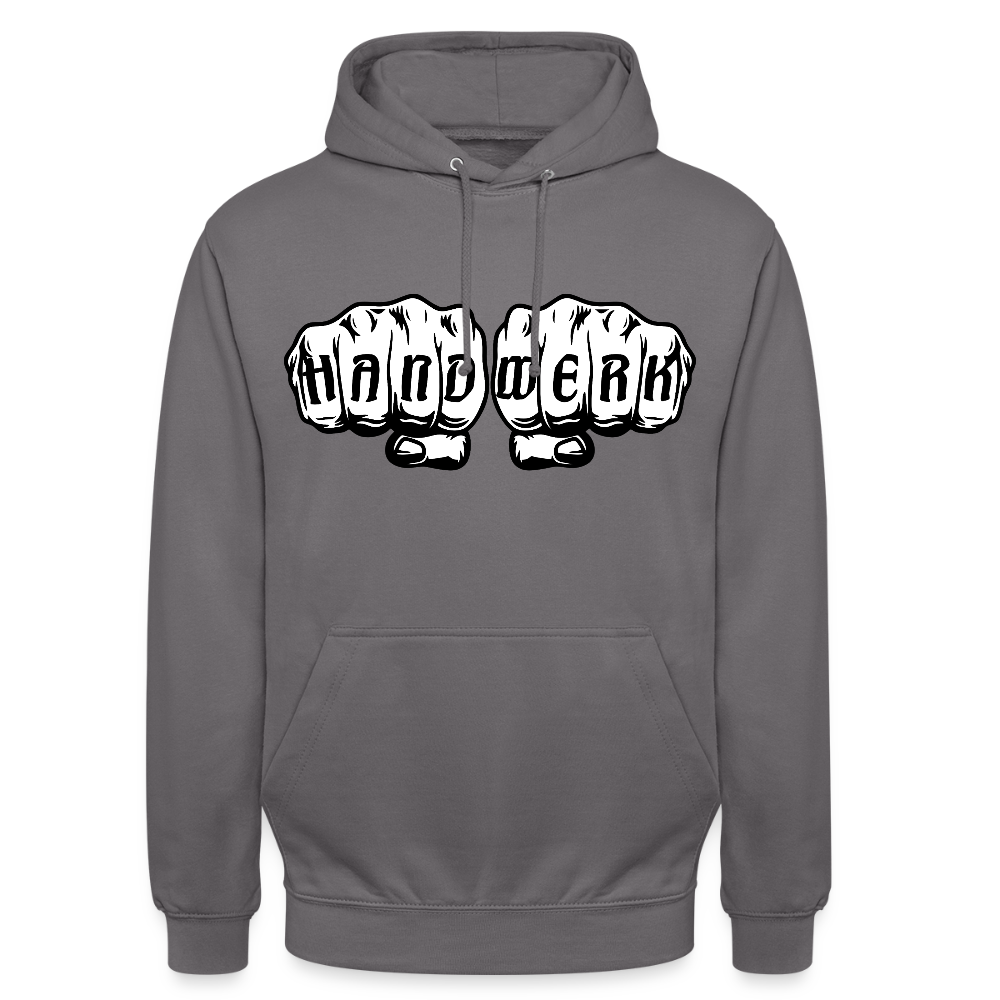 Unisex Hoodie "Handwerk" Mittelgrau Unisex Hoodie