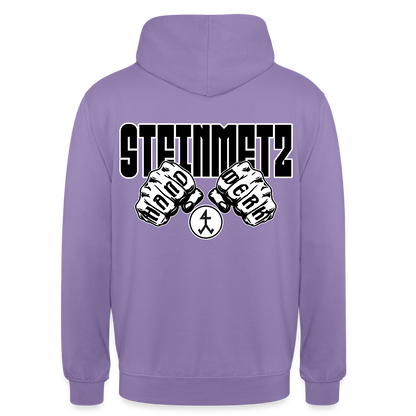 Unisex Hoodie "Steinmetz" (beidseitig bedruckt) Lavendel Unisex Hoodie