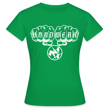 Frauen T-Shirt "Elektriker" Kelly Green Frauen T-Shirt