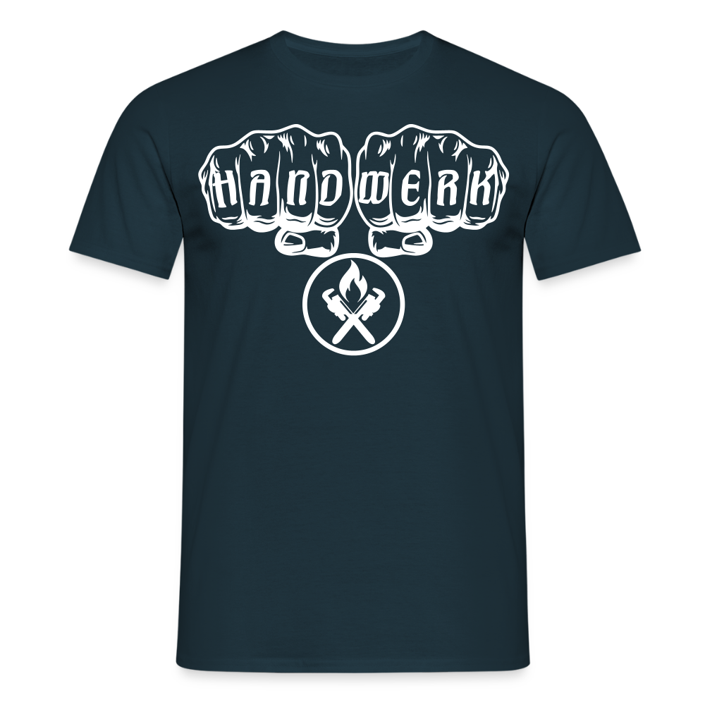 Unisex T-Shirt "Heizungsbauer" Navy Männer T-Shirt