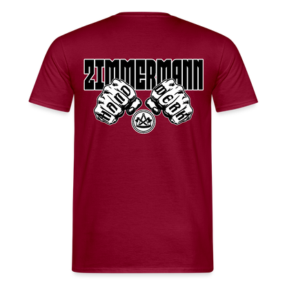 Unisex T-Shirt "Zimmermann" Ziegelrot Männer T-Shirt
