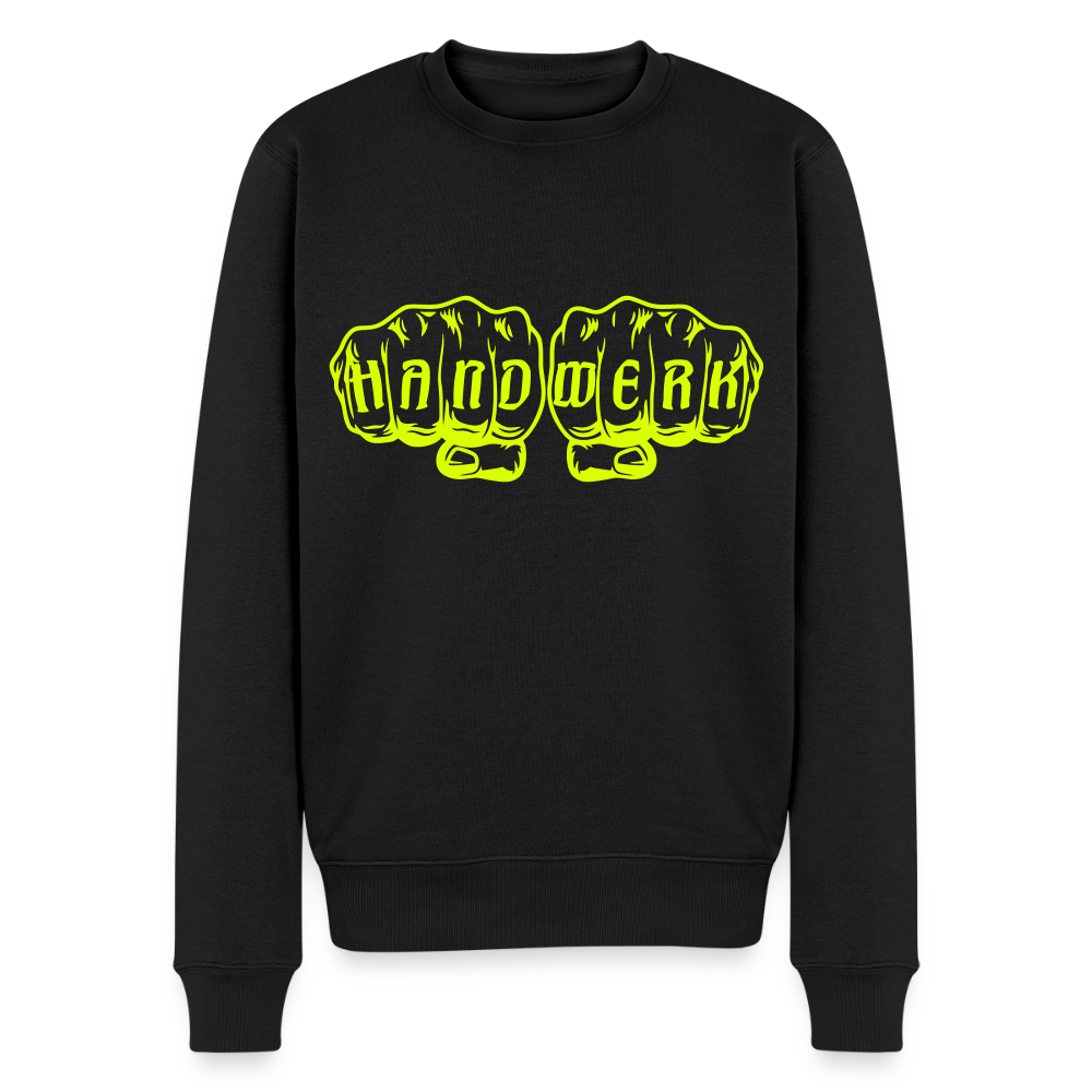 Unisex Premium Pullover "Klimatechniker" neongelb Schwarz Männer Premium Pullover