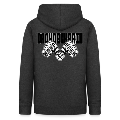 Frauen Hoodie "Dachdeckerin" (beidseitig beruckt) Anthrazit Frauen Hoodie