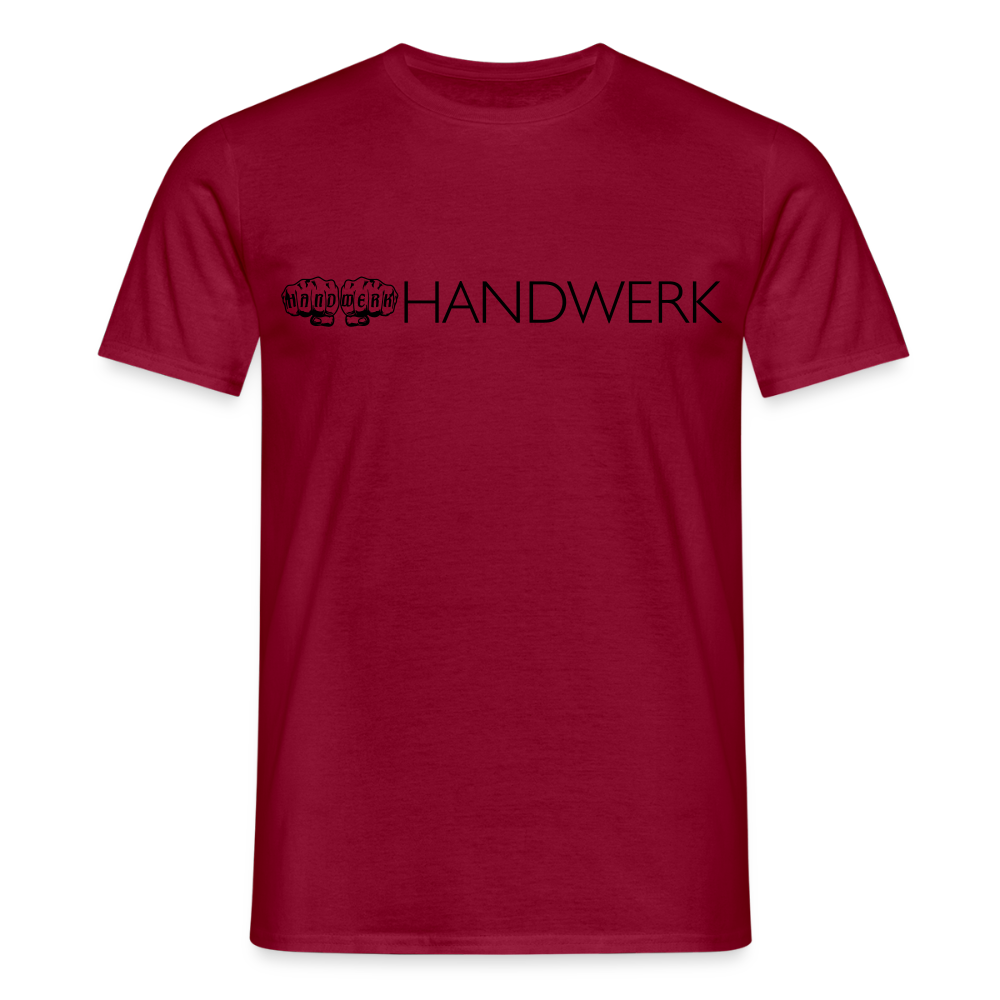 Unisex T-Shirt "Handwerk" Ziegelrot Männer T-Shirt